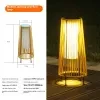 Bamboo Weaving Hollowed Table Lamp
