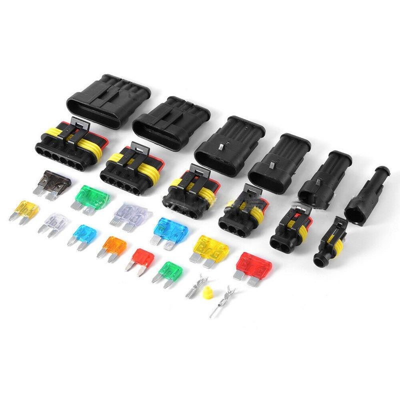 12V Waterproof Car Electrical Wire Connectors Terminals Assortment Kit