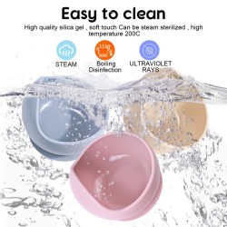 2PC Silicone Sucker Bowl Feeding Tableware