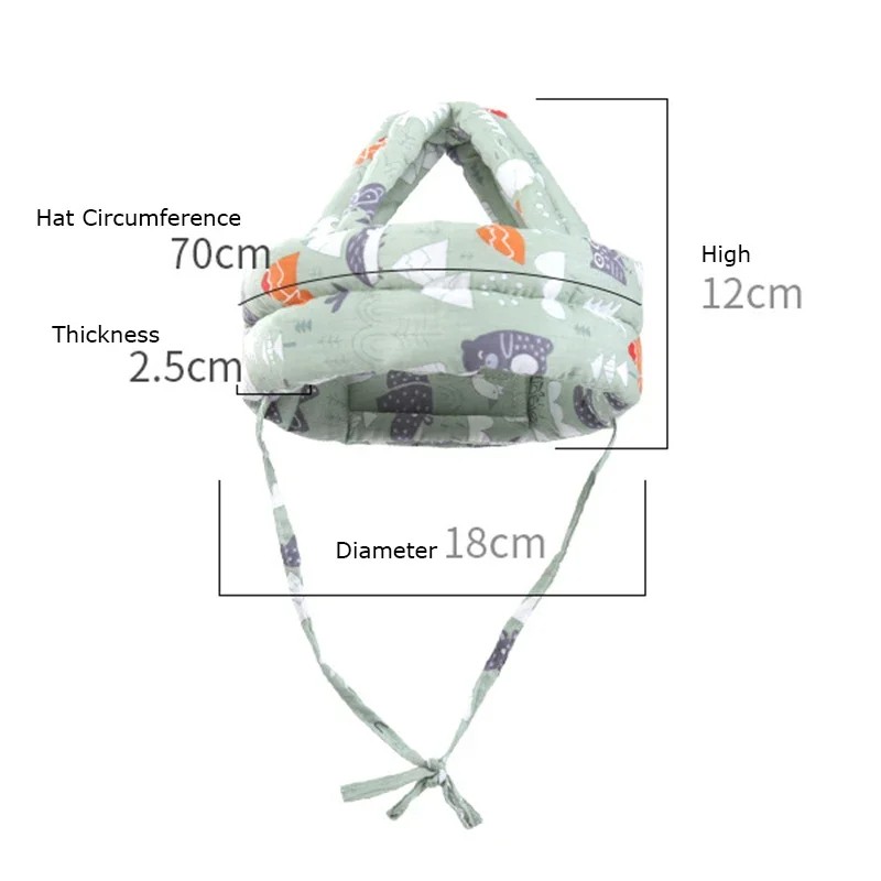 Anti-Collision Protective Hat Baby Safety Helmet  Soft, Comfortable Head Protection