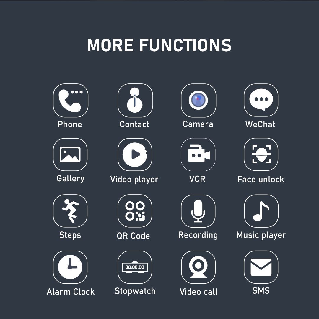 Kids Smart Watch, D35 Model, 4G Video call, IPX7 Water Proof, Black