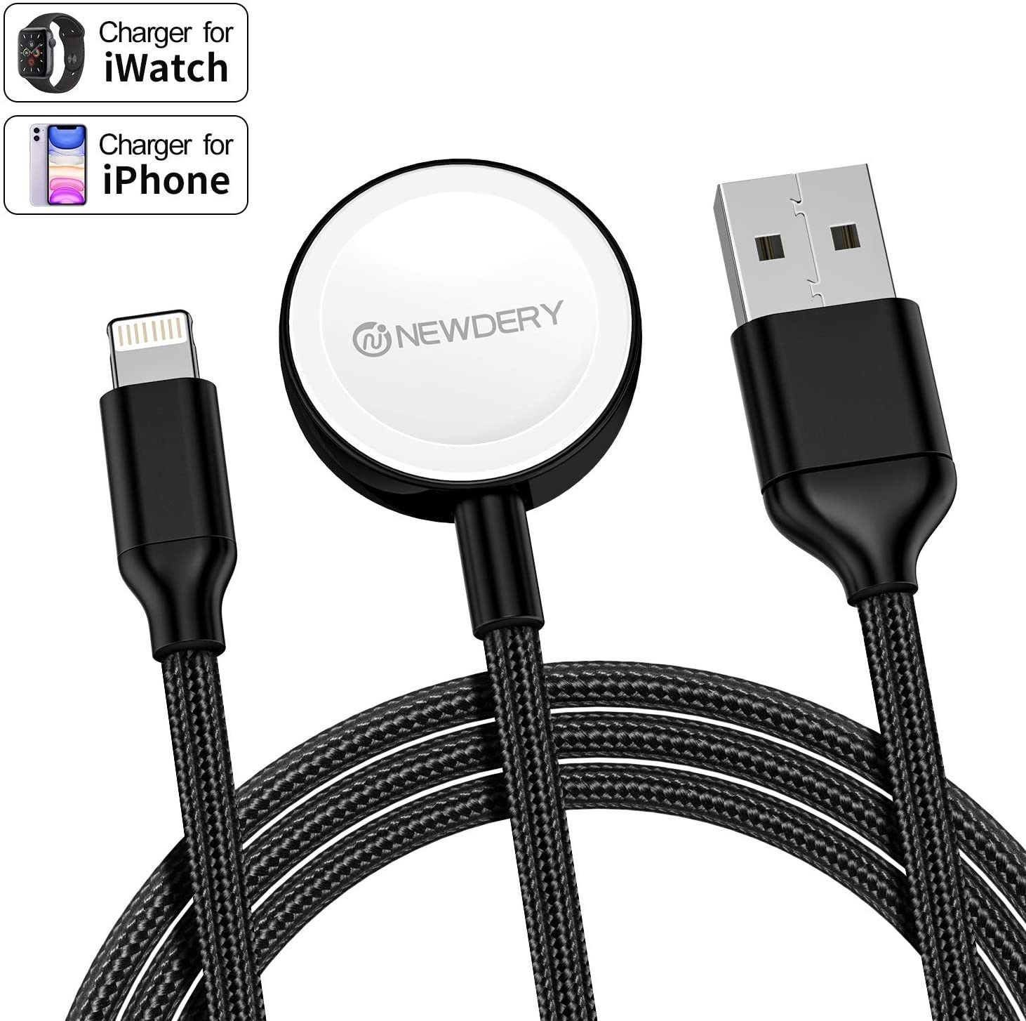 Wireless Charger for Apple Watch and iPhone, NEWDERY Brand