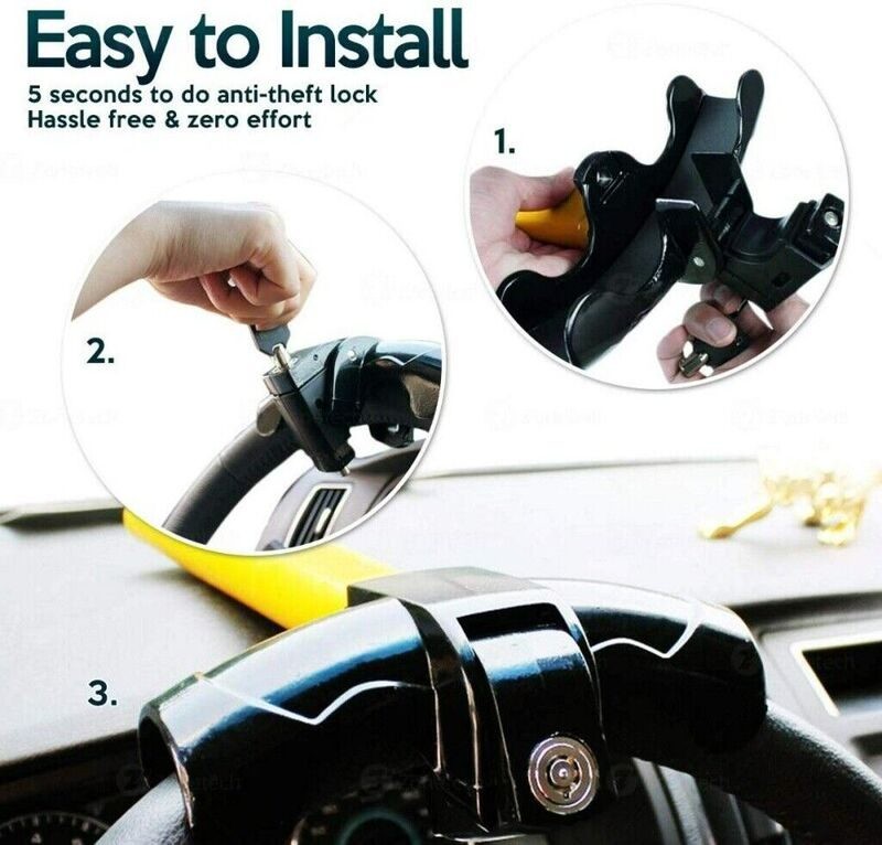 Car Steering Wheel Lock Anti Theft Security