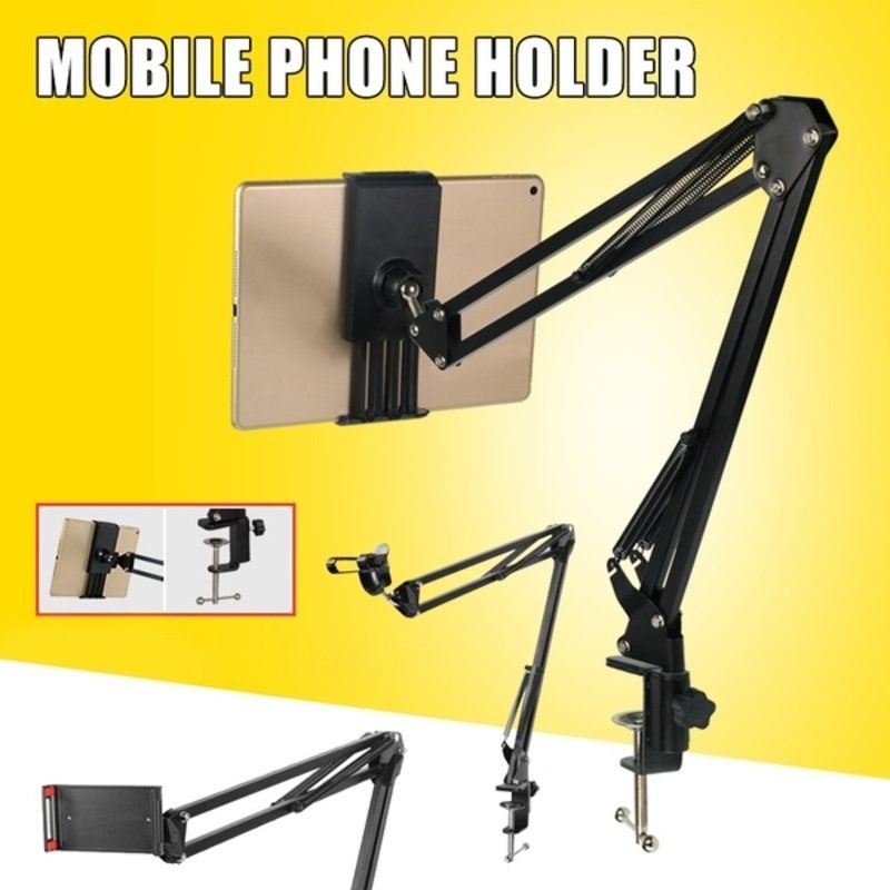 Adjustable Tablet Stand Heavy Duty Desktop Phone iPad Holder Mount