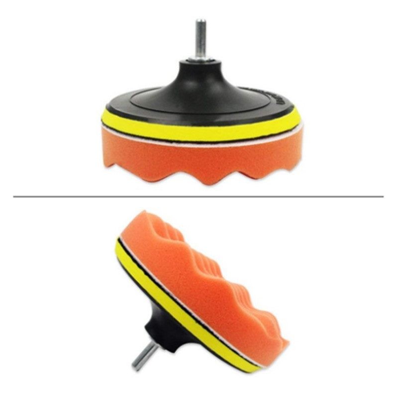 12pcs Car Polishing Pads Sponge Woolen Waxing Buffing Kit 5 inch