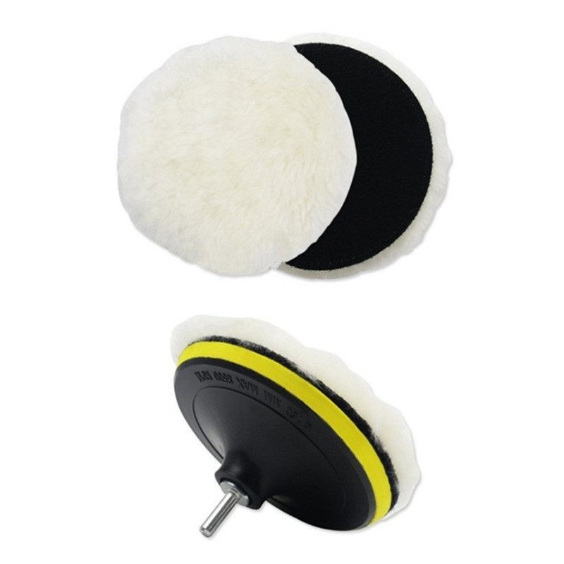 12pcs Car Polishing Pads Sponge Woolen Waxing Buffing Kit 5 inch