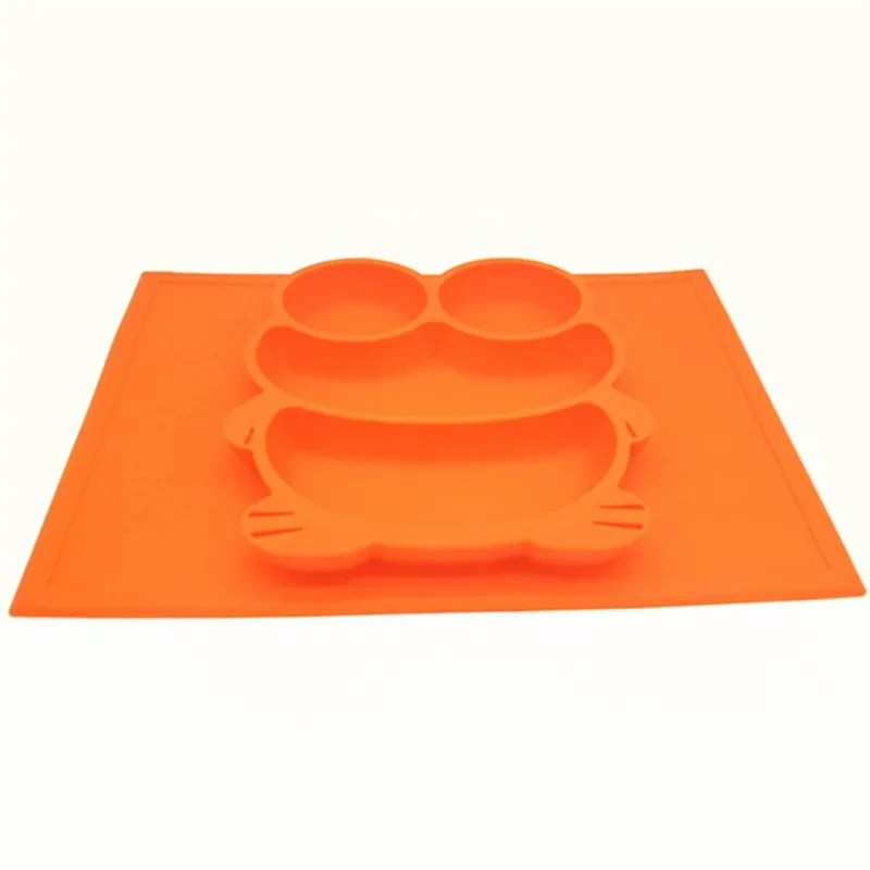 Fruit Pattern Placemat Frog Tray One Grid Plate