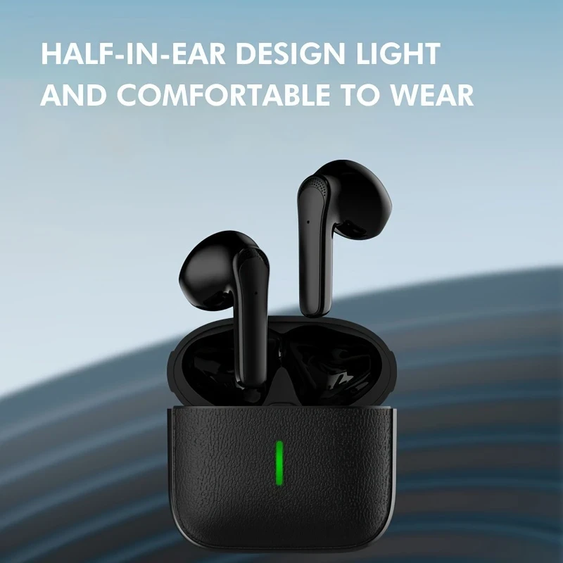 Wireless Earbuds  Ultra-Long Battery Life, Noise-Canceling, Touch Control, and Comfortable Semi-Open Back Design for Sports and Gaming