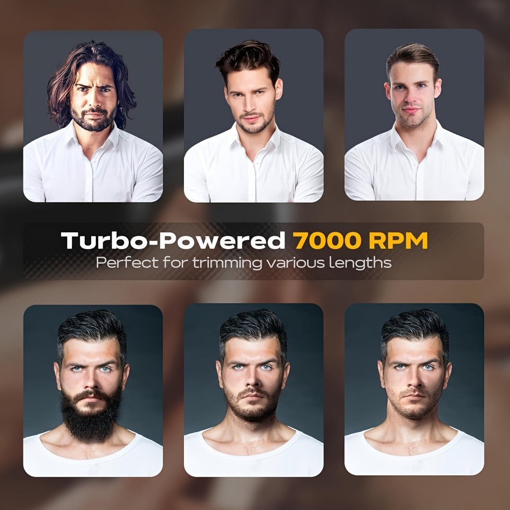 Men's Beard Trimmer Professional Adjustable Precision Trimmer, Hair Clipper, Electric Razor, Men's Beauty Set, Unique Trim Lengths, Anniversary Gifts, Birthday Gifts, Father's Day Gifts