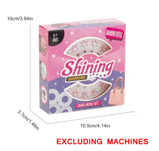 1 set of 180 hair jewelry Diamond hair accessories DIY set Play house dress up toys Diamond jewelry Hair accessories Styling Dev