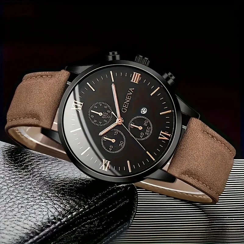 Geneva Watch for Men Classic Design Meets Modern Functionality