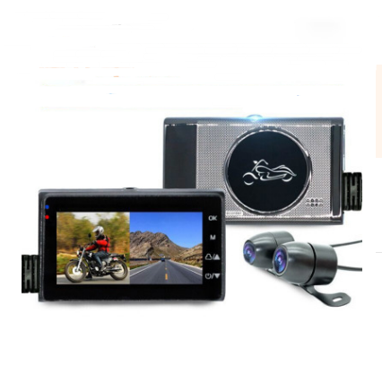 1080P Locomotive Motorcycle Driving Recorder Split-type Front And Rear Waterproof Double Lens Riding Recorder