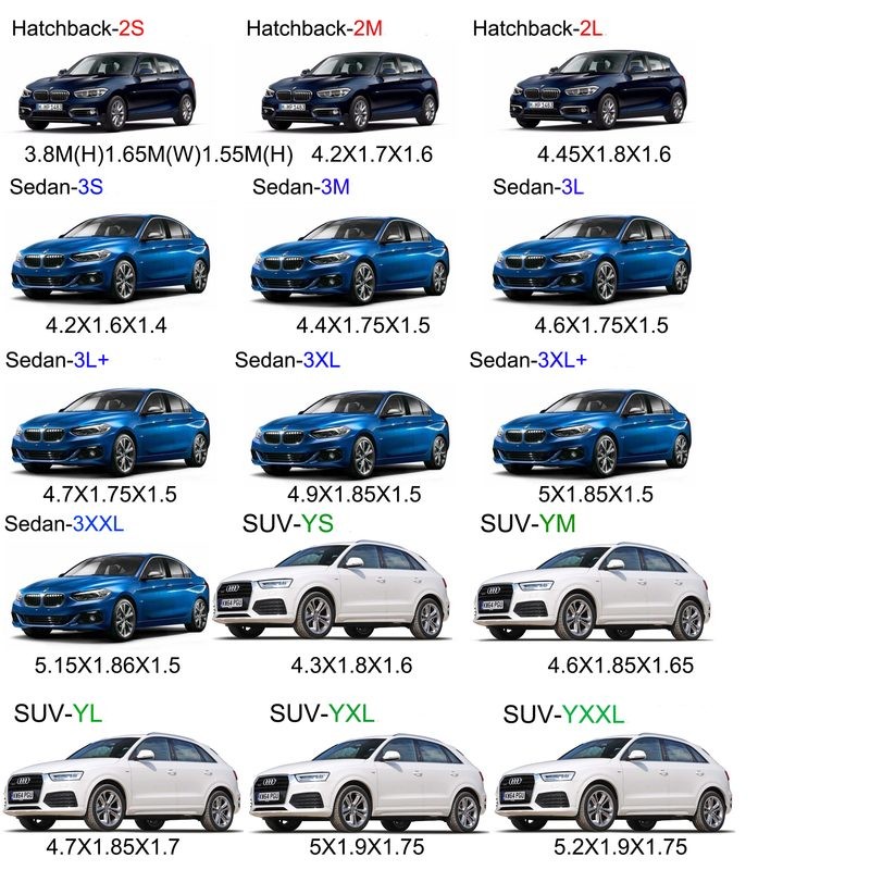 SUV Car Cover Waterproof Size YXXL