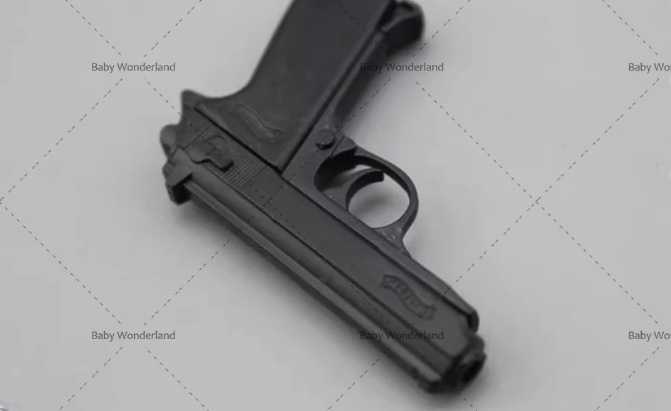 1/12 Ratio PPK Soldier Pistol Weapon Model