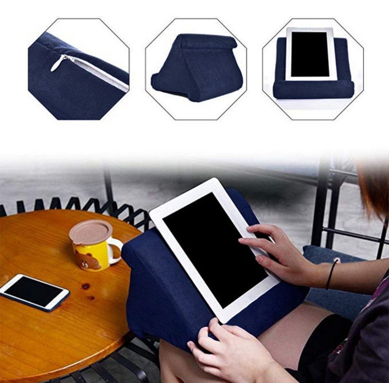 iPad Pillow Stand Blue
