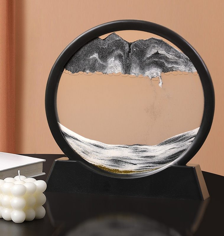 3D Moving Sand Art Picture Glass Sandscape in Motion Display Sand S