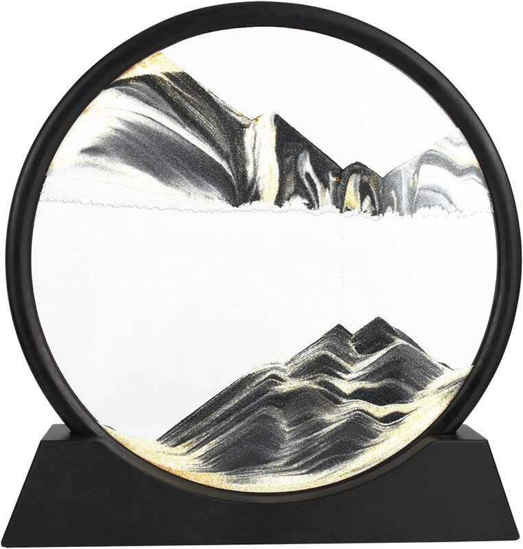 3D Moving Sand Art Picture Glass Sandscape in Motion Display Sand S