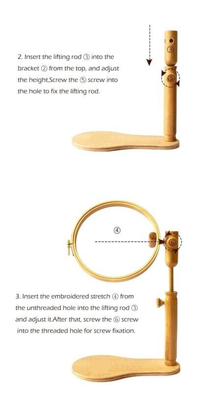 Embroidery Wooden Stand Cross Stitch Rack