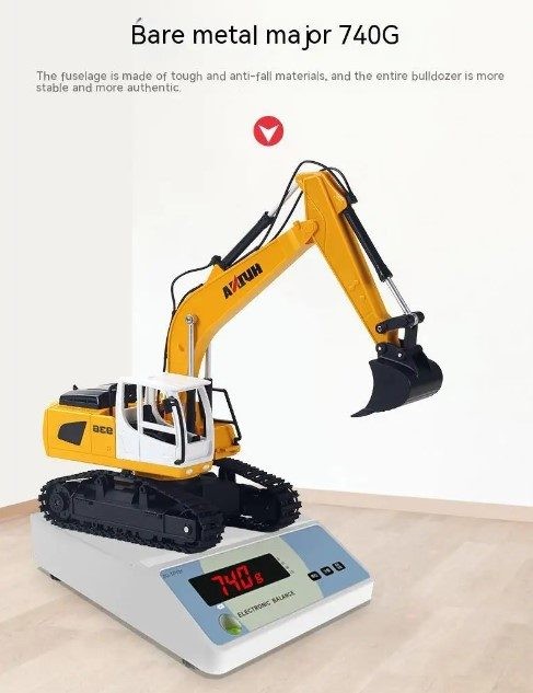 RC excavator Digger, HUINA 1516, 1:24, Rechargeable,6CH.