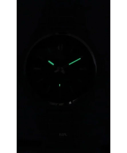 Casio Standard Analog Stainless Steel Black Dial Solar Powered MTP-RS100D-1A Mens Watch