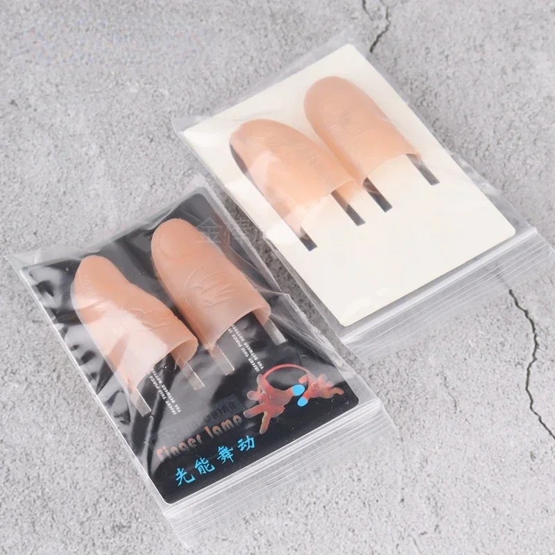 2 Pcs/Set Magic Thumbs Light Toys for Adults Magic Trick Props, Blue LED Flashing Fingers