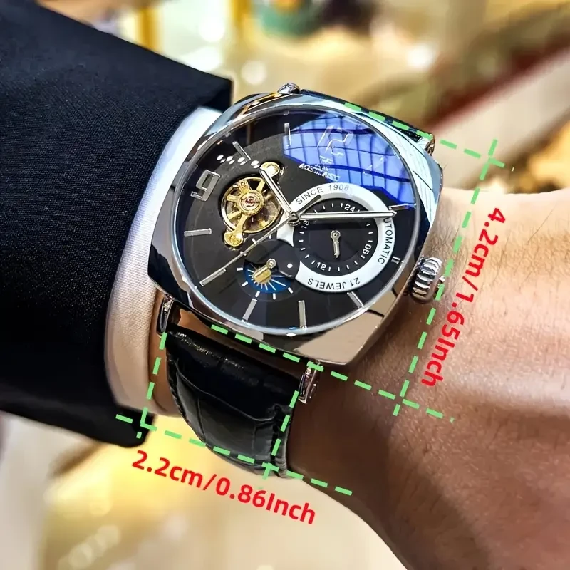 Retro Square Mechanical Watch
