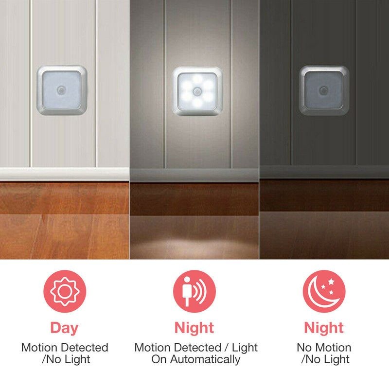 4pcs Motion Sensor Closet Lights
