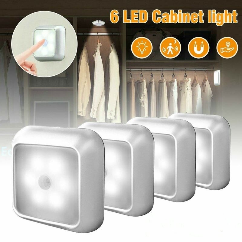 4pcs Motion Sensor Closet Lights