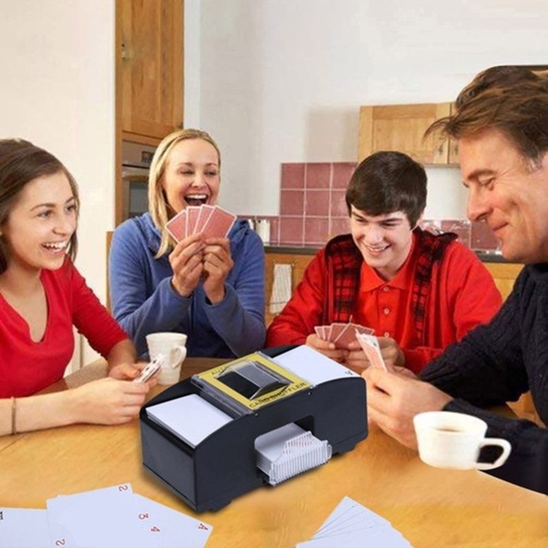 Blackjack Poker Playing Card Games Automatic Card Shuffler