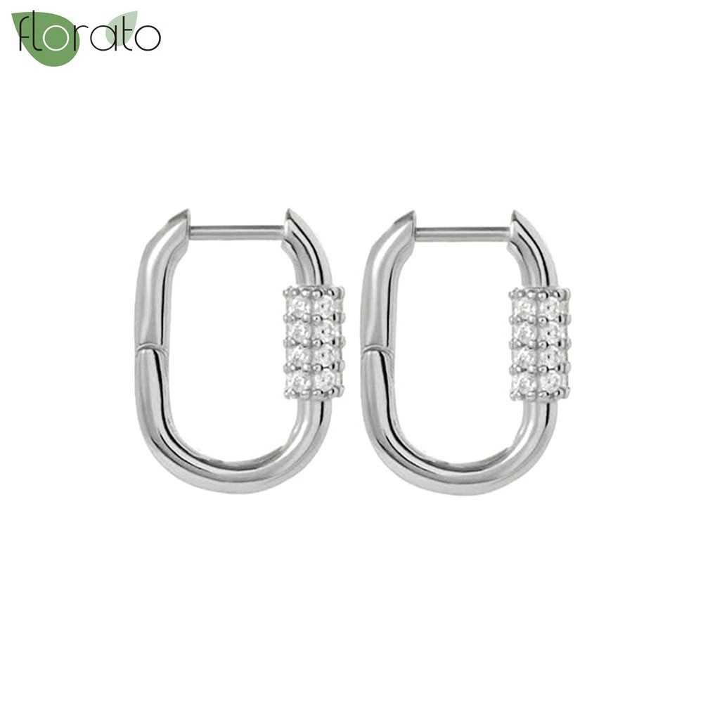 Sterling Silver Needle Minimalism 18K Gold Earrings