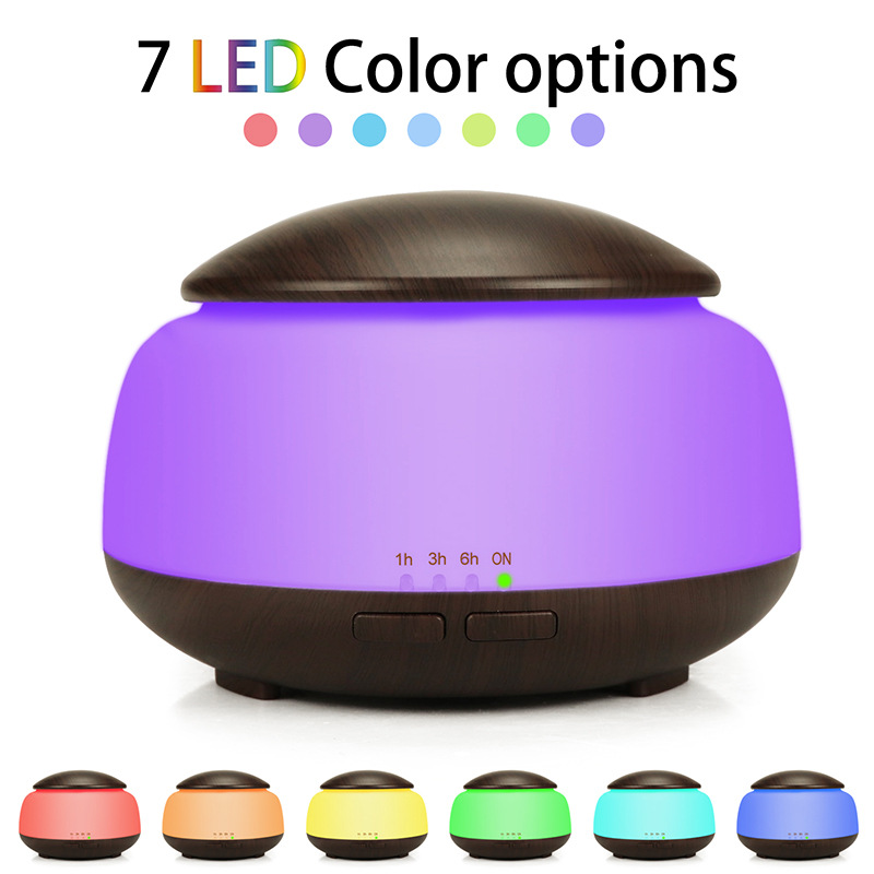 Mushroom Wood Grain Humidifier Aroma Diffuser