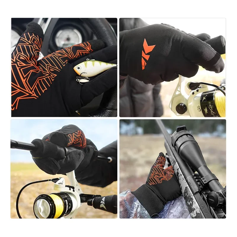 Winter Fishing Windproof Non-slip Gloves