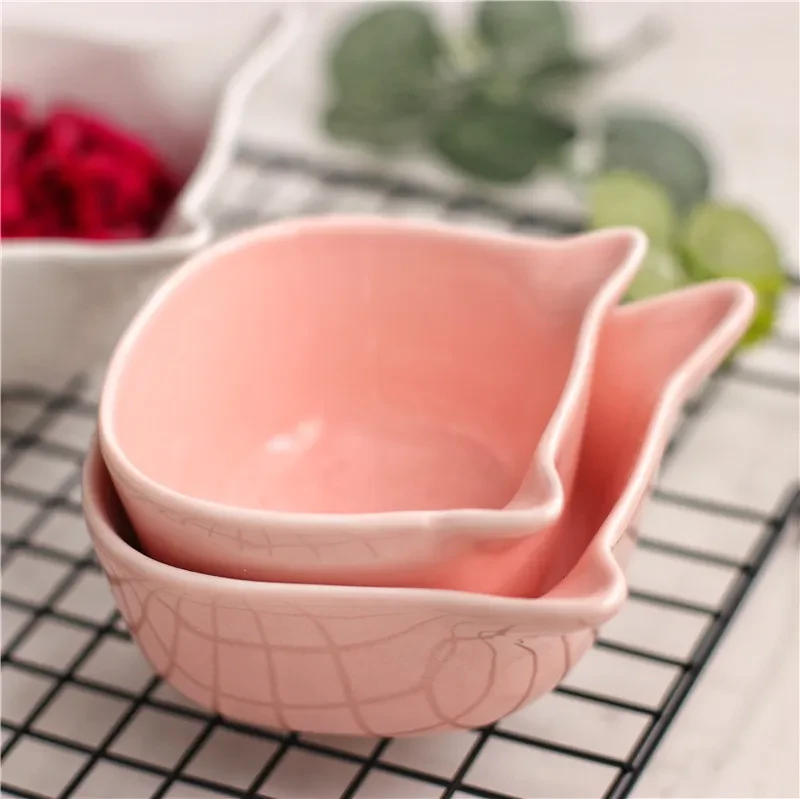 High Temperature Resistant Baking Supplement Type Cartoon Ceramic Small Bowl Flavor Dish