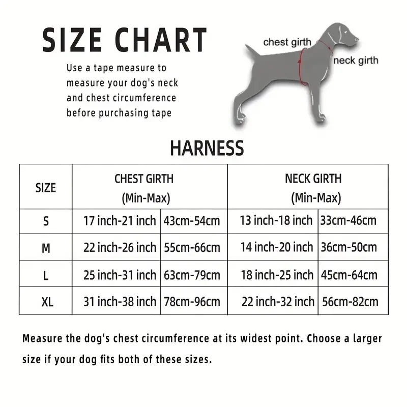 Escape-Proof Dog Harness Set with Leash and Poop Bag Dispenser