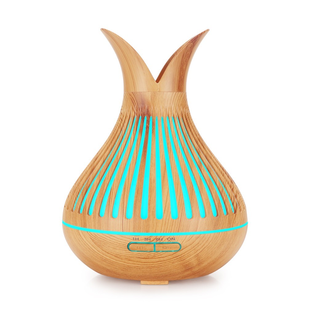 Wood Grain Aroma Diffuser Hollow Humidifier Household