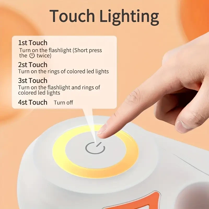 ROJECO 5M/16FT Automatic Retractable Dog Leash With LED Flash Light