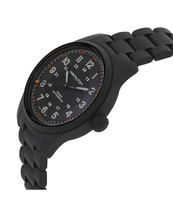 Hamilton Khaki Field Titanium Black Dial Automatic H70665130 100M Men's Watch
