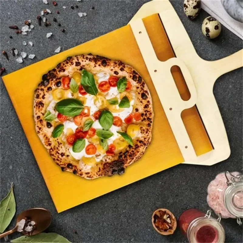 Sliding Pizza Shovel Non Stick Pizza Smooth Cutting Board