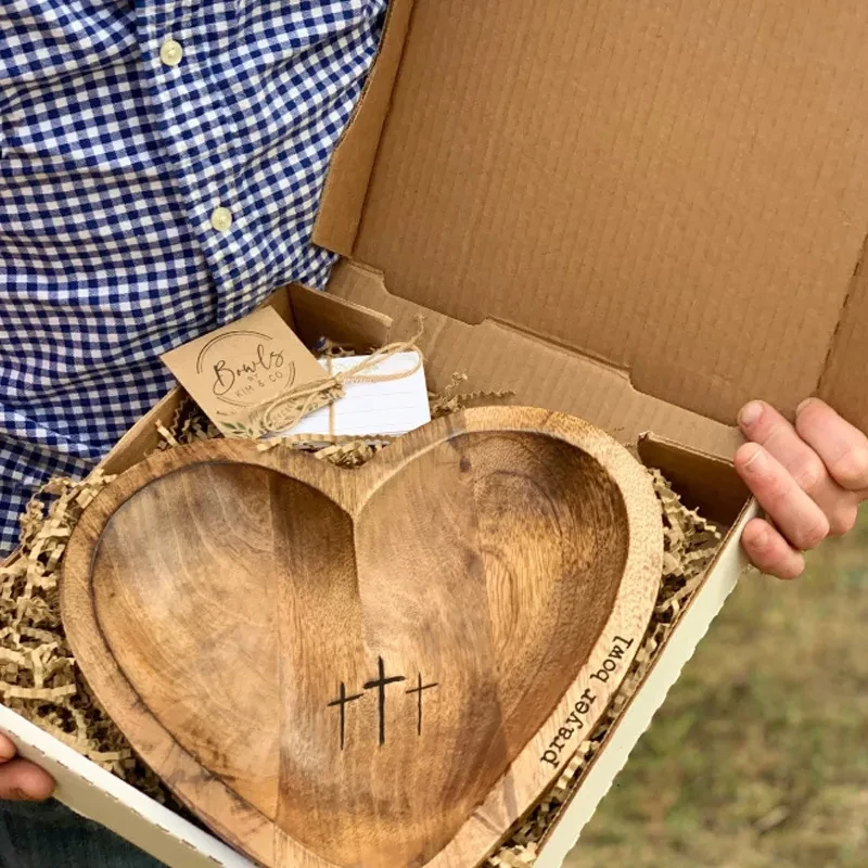 Heart Prayer Bowl Card Gift For People