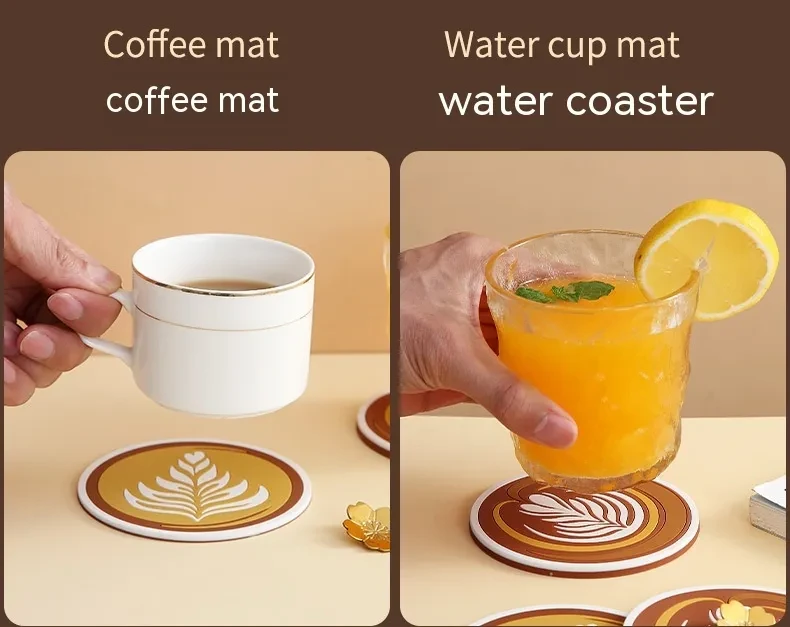 Ins Style Round Thickened Anti-scald Coffee Cup Mat
