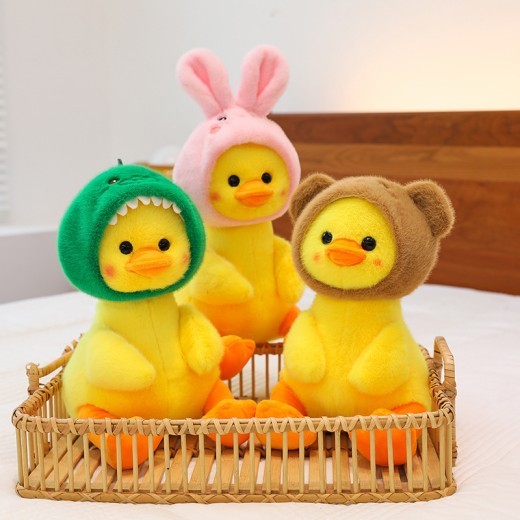 Dinosaur Transformation Duck Cartoon Duck Cute Hat Duck Plush Toy Children Female Birthday Present Wow Doll