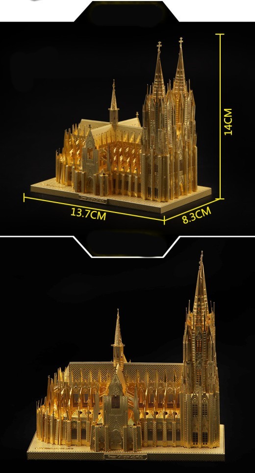 3D Three-dimensional Metal Children's Diy Cottage Assembly