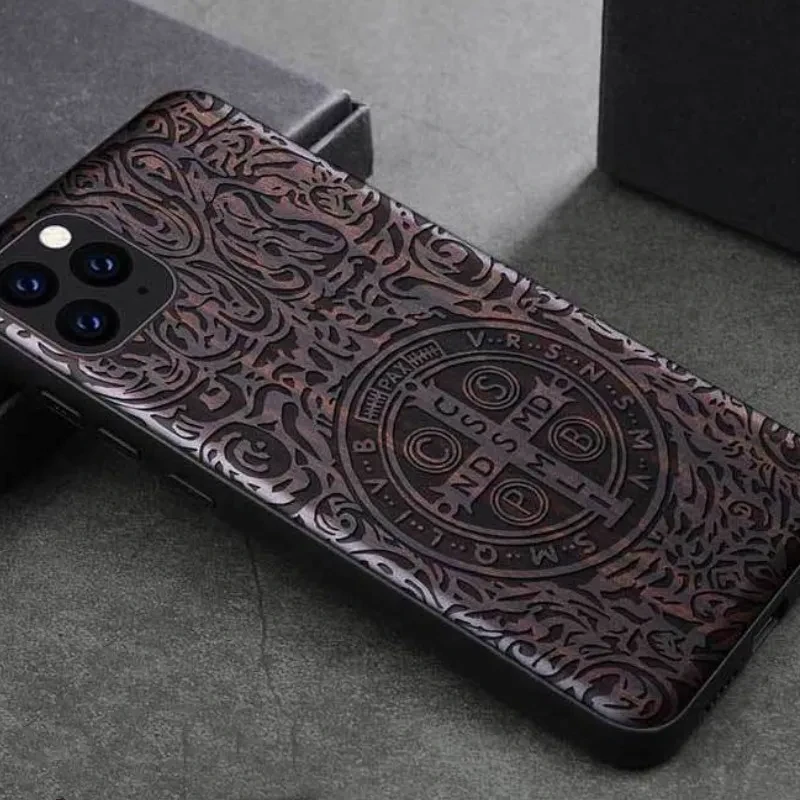 Wooden protective sleeve