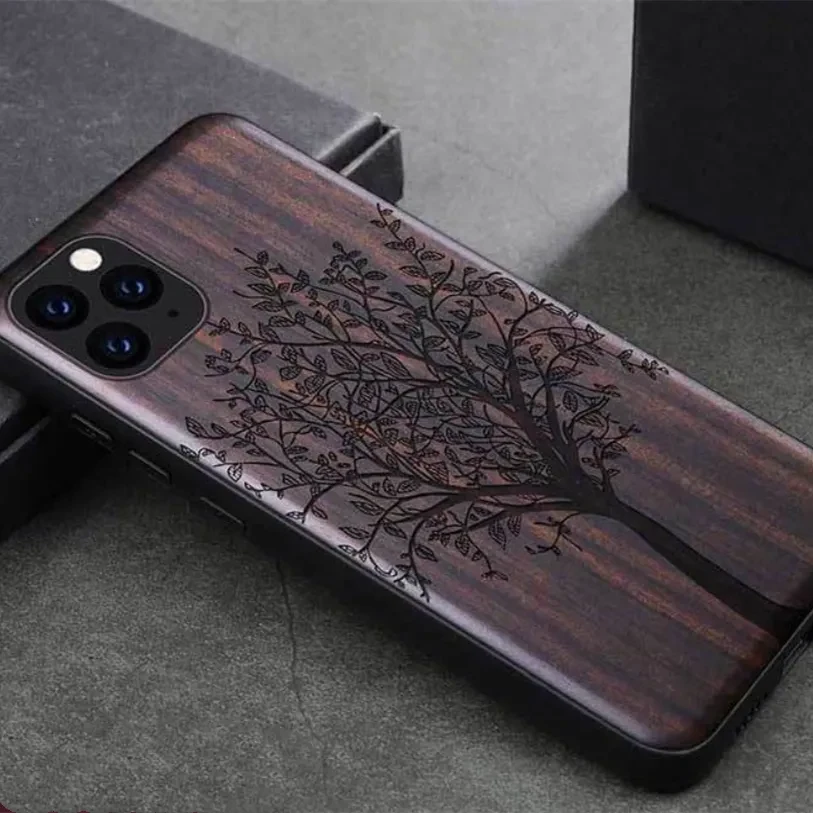 Wooden protective sleeve