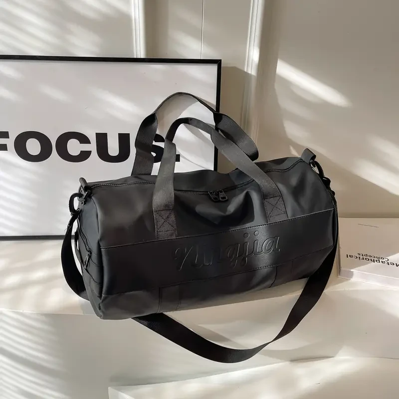 Sports Gym Bag, Large Capacity Travel Luggage With Shoe Compartment, Durable Carry-On Duffel, Fitness Yoga Bag