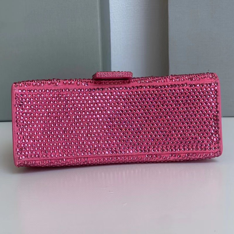 Pure Hand Heavy Work Full Diamond Lingbling Hourglass Bag