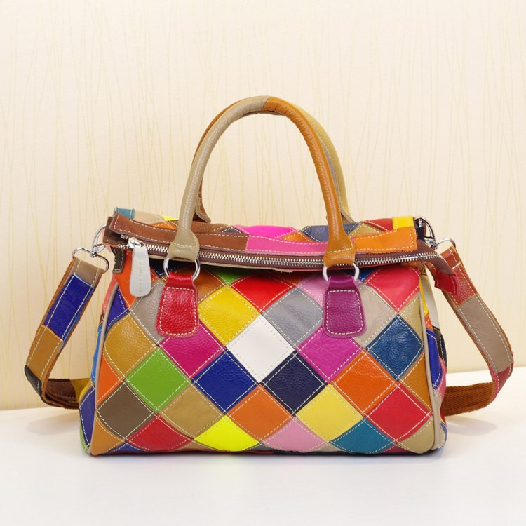 Color Matching Portable Messenger Female Bag