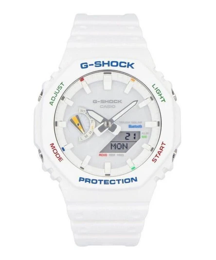 Casio G-Shock Analog Digital Resin Strap White Dial Tough Solar GA-B2100FC-7A 200M Men's Watch