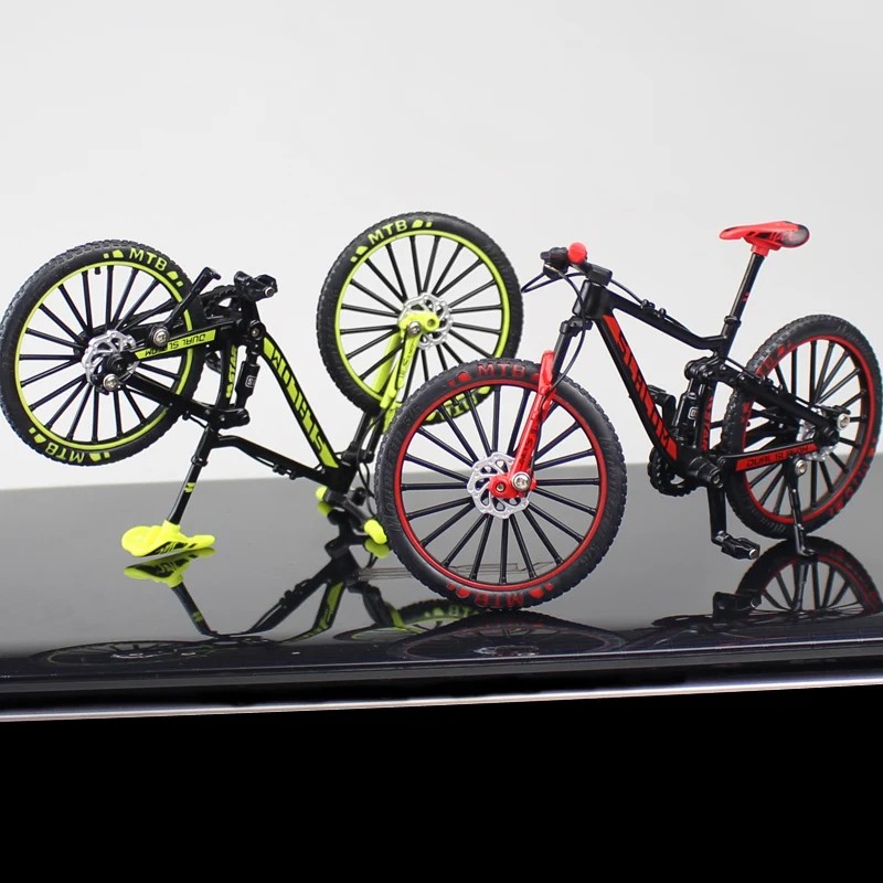 1:10 Mini Alloy Bicycle Model  Diecast Metal Finger Racing Mountain Bike