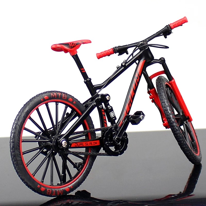 1:10 Mini Alloy Bicycle Model  Diecast Metal Finger Racing Mountain Bike